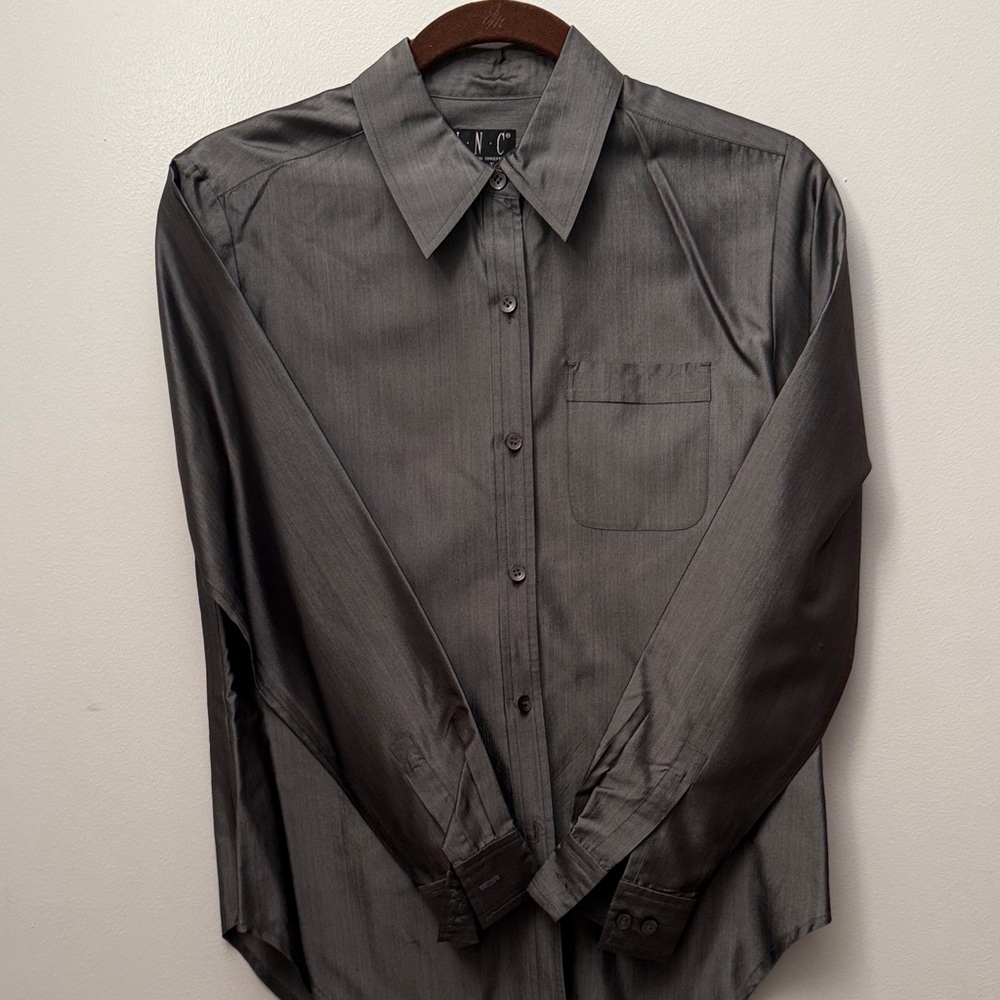 INC International Concepts Charcoal Dress Shirt